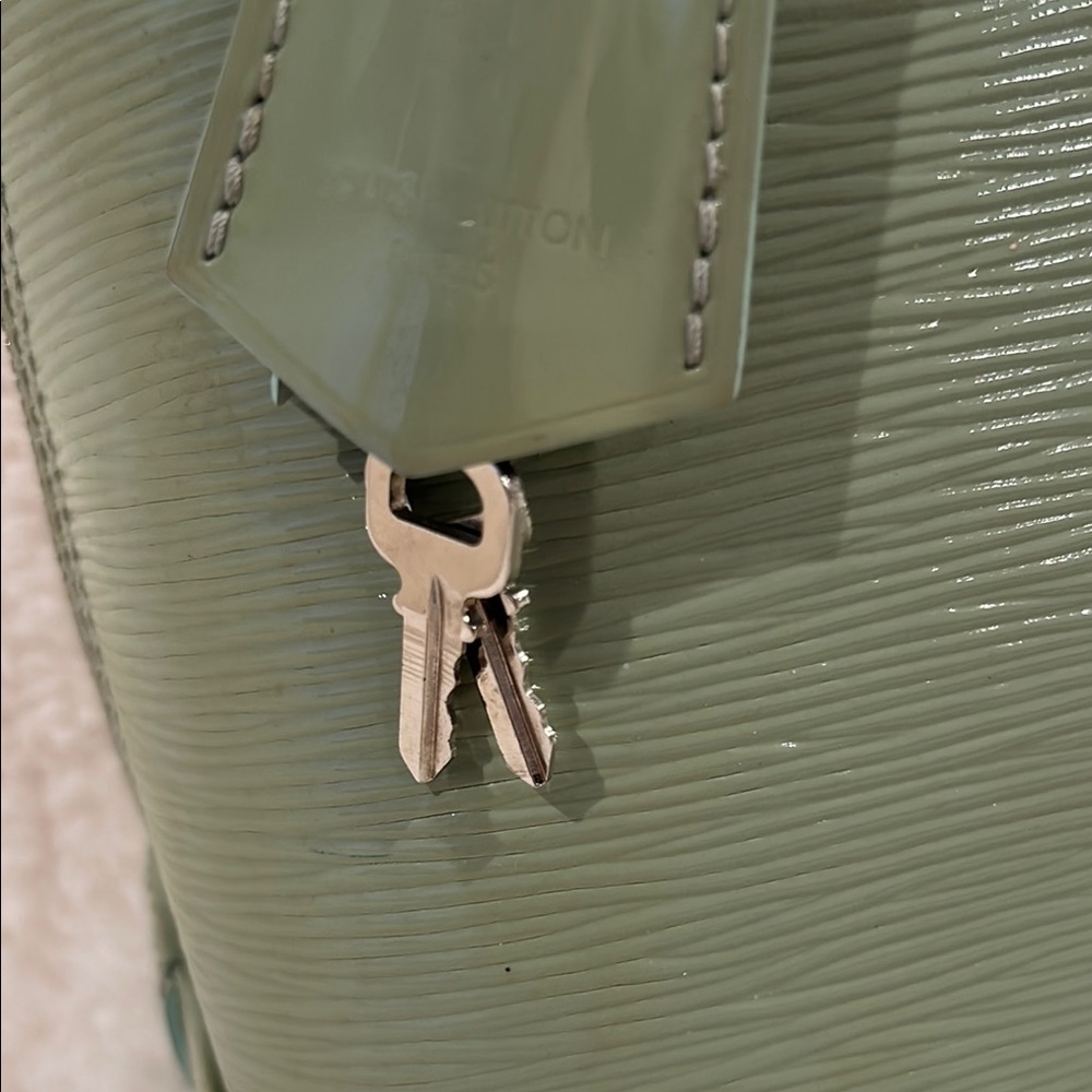 RARE Louis Vuitton Amande Green Electric Epi Leather Alma - Picture 3 of 11